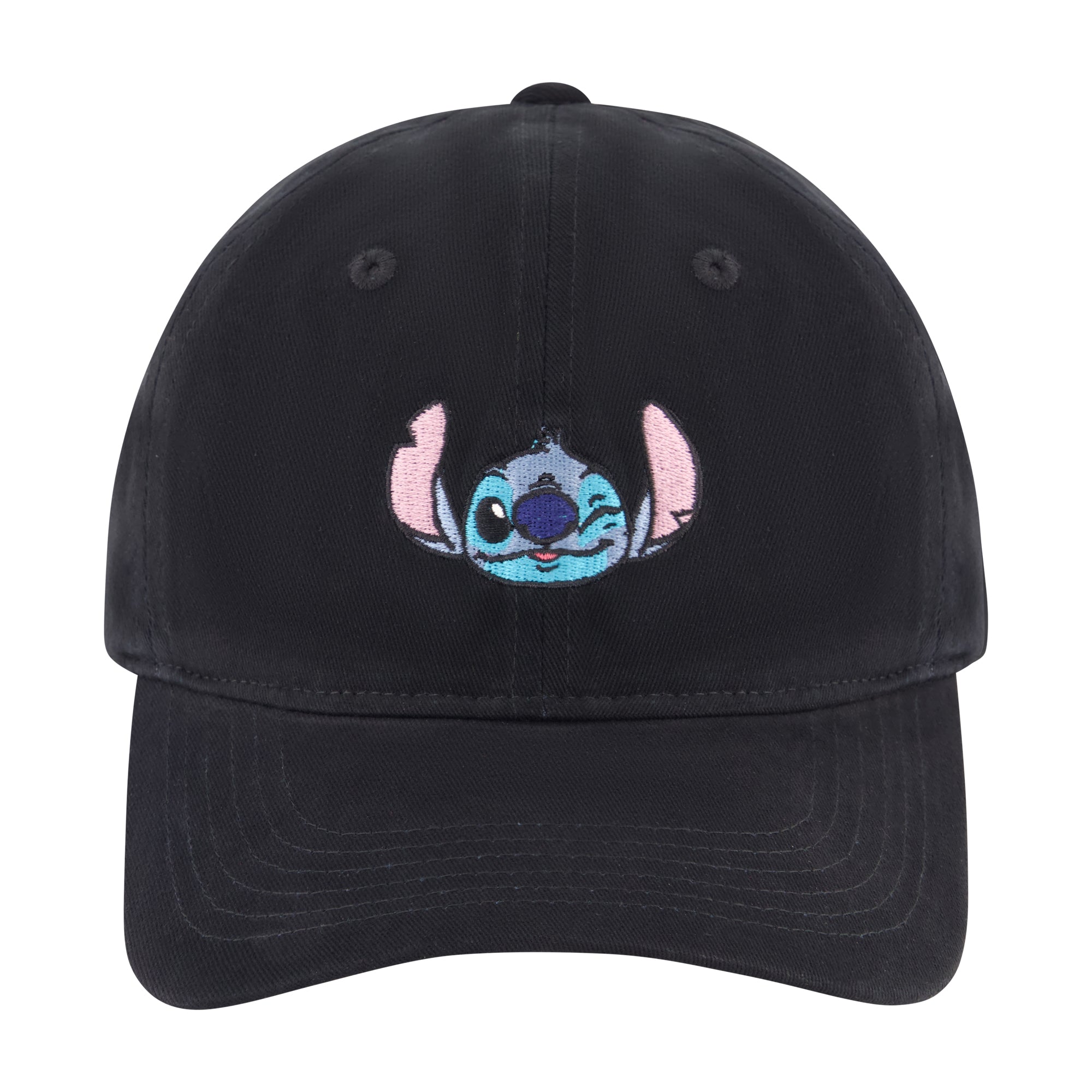 

Кепка для папы с вышивкой в ​​виде лица Disney Stitch Winky, черный