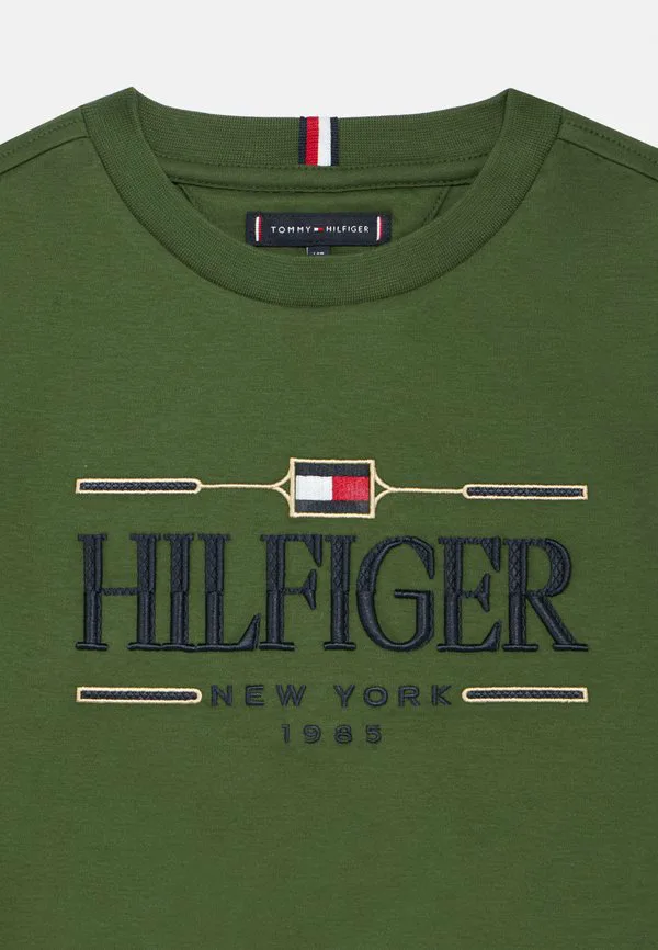 Футболка из трикотажа интерлок с вышивкой логотипа. Tommy Hilfiger, Mountain Pine — фото 3