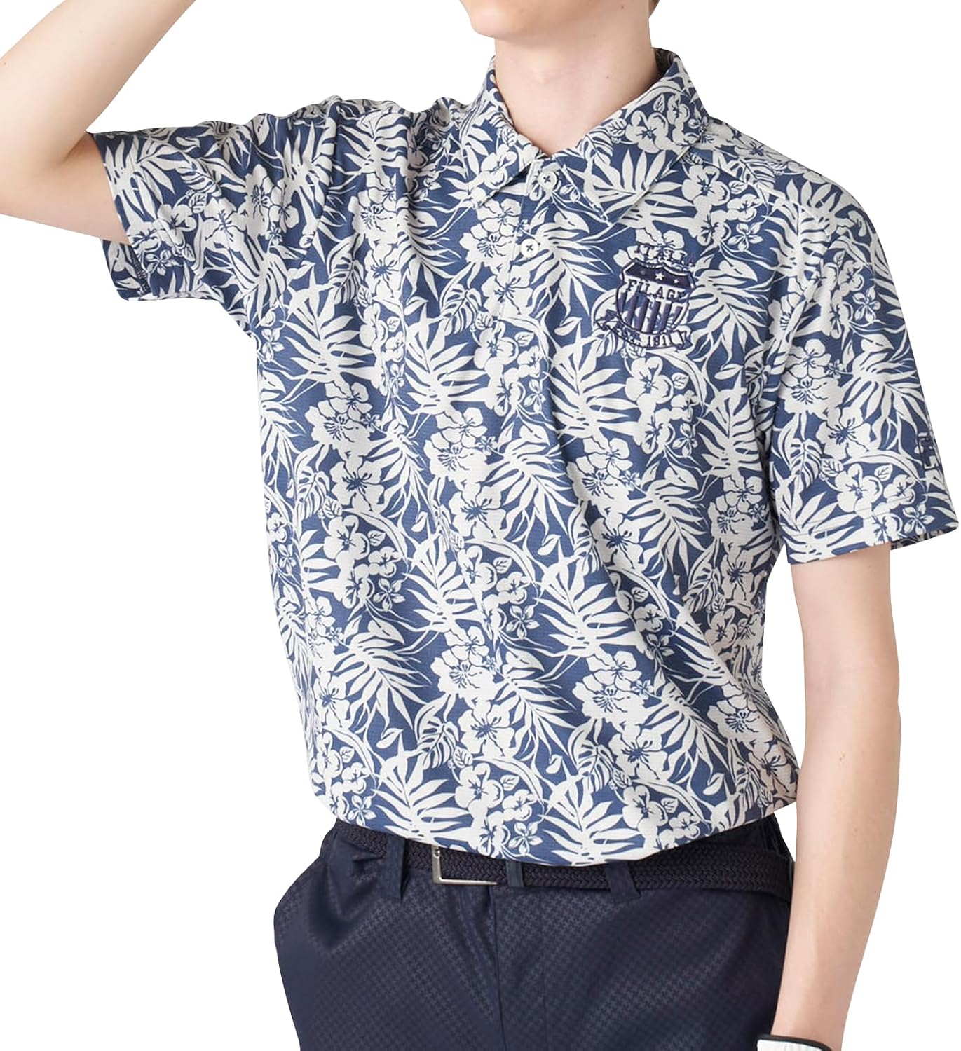 

Мужская рубашка-поло Fila Golf 745522W, теплоизолирующая, влагоотводящая, быстросохнущая, с защитой от УФ-излучения, темно-синий