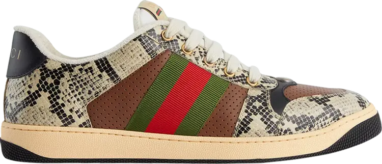 

Кроссовки Gucci Screener 'Python Print', коричневый