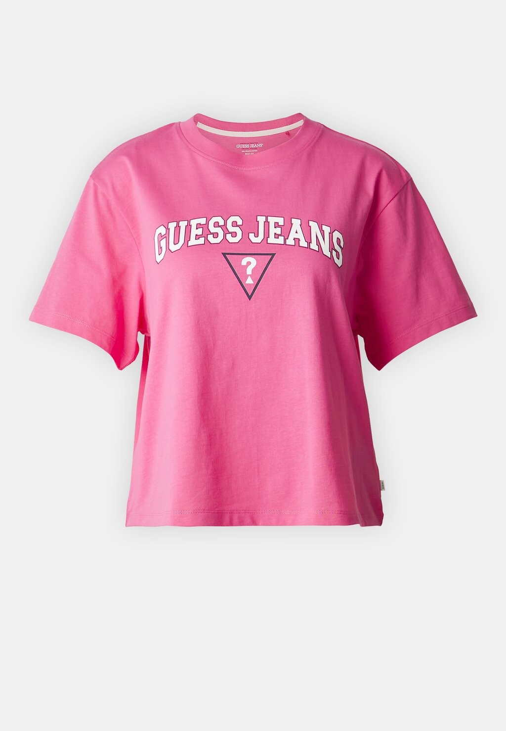

Футболка с принтом SS CN BOXY TEE Guess Jeans, цвет Nuevo Fuschia