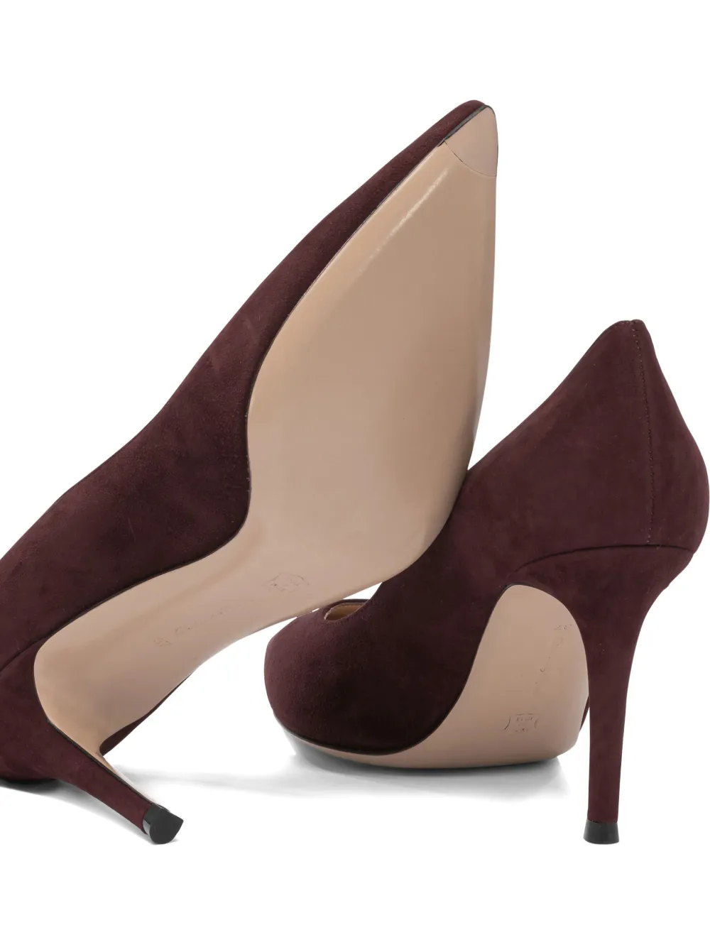Туфли-лодочки на шпильке с острым носком Gianvito Rossi, коричневый — фото 4