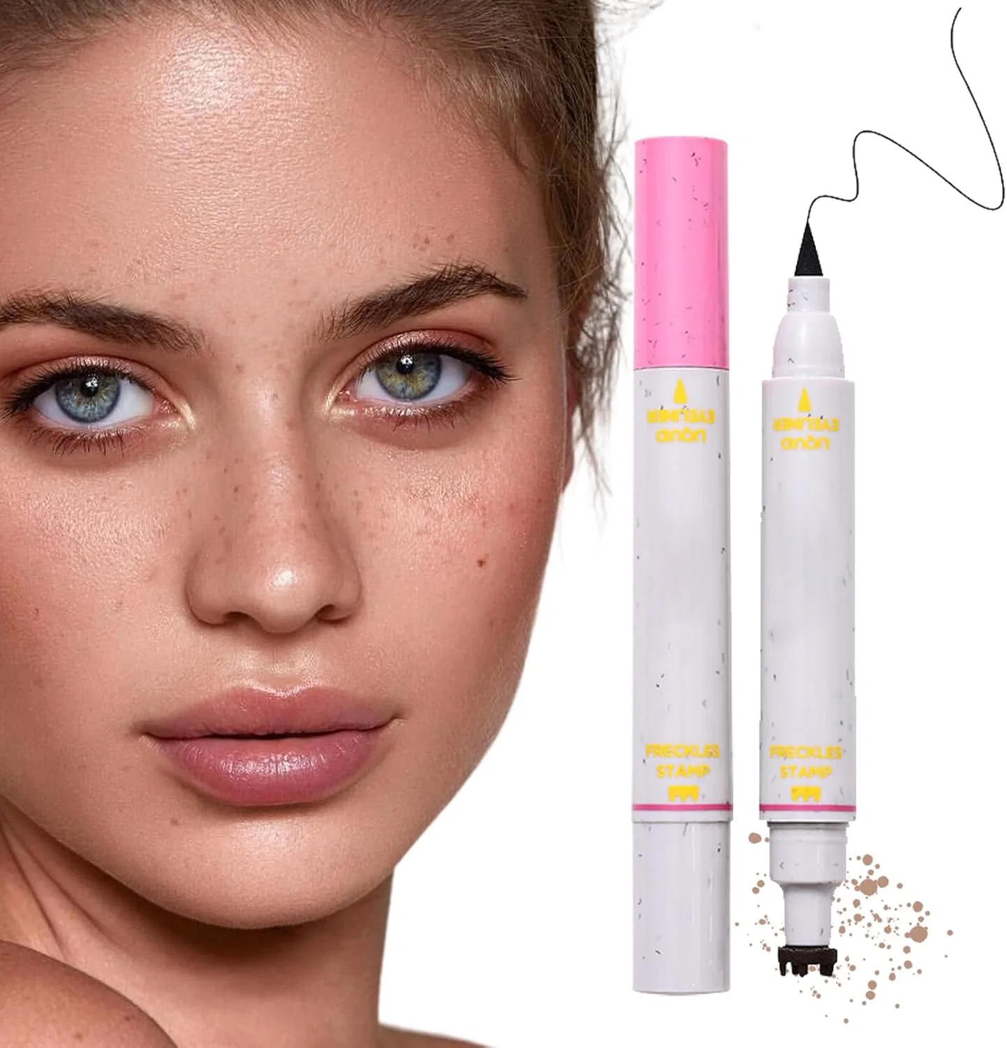 Подводка-ручка для веснушек Fake Freckles Speckle Pen, 2 в 1, водостойкая, цвет 2