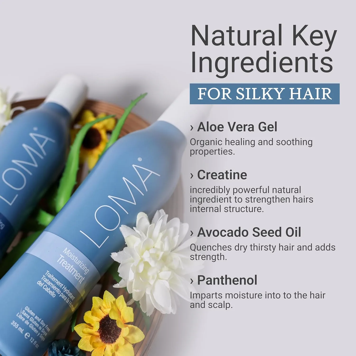 Увлажняющий шампунь и средство для ухода за волосами Loma Hair Care 355 мл (.) — фото 4