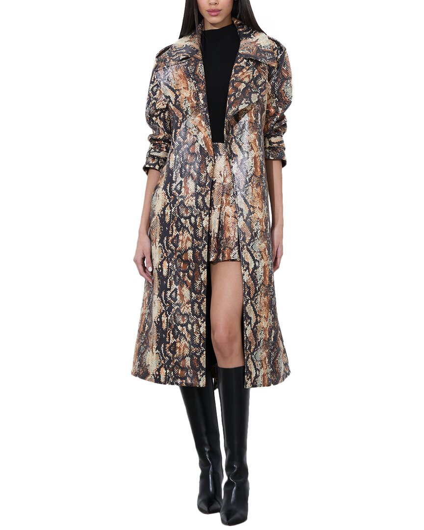 

Alice + Olivia Nevada Тренч, коричневый