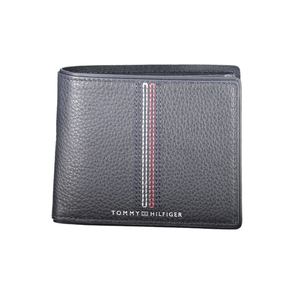 

Синий кожаный кошелек Tommy Hilfiger