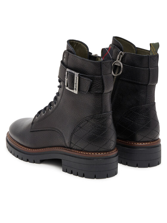 Женские ботинки Barbour Heidi из зернистой кожи, черный — фото 3