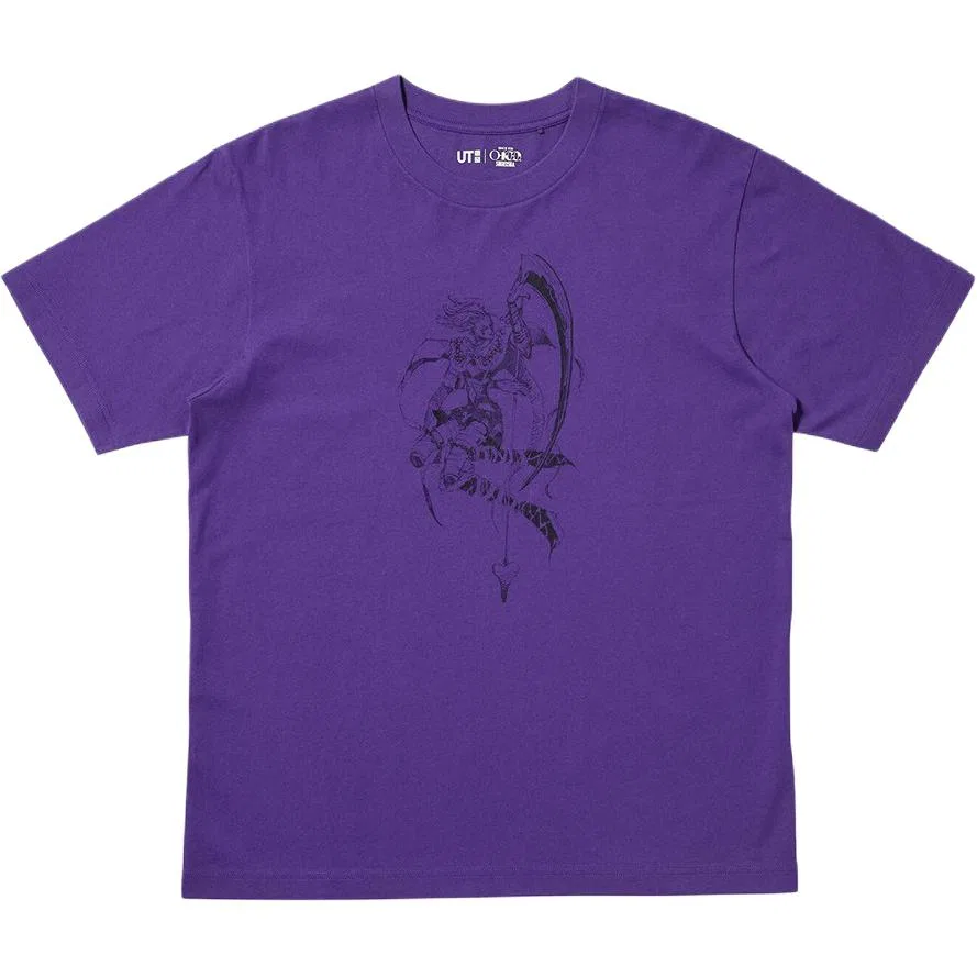 Футболка x JIYINGSHE, LIANMINGKUAN SS26 Unisex UNIQLO, Dark Reddish Purple
