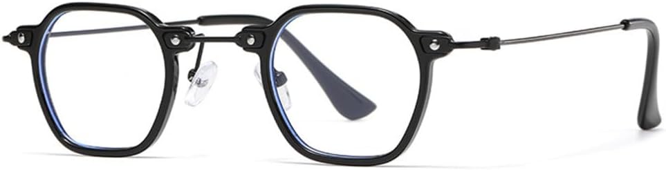 

Солнцезащитные очки в стиле стимпанк, квадратная оправа, маленькие, для женщин и мужчин, модные винтажные панк-очки, черные с прозрачными линзами, одни MTZJH, One Color