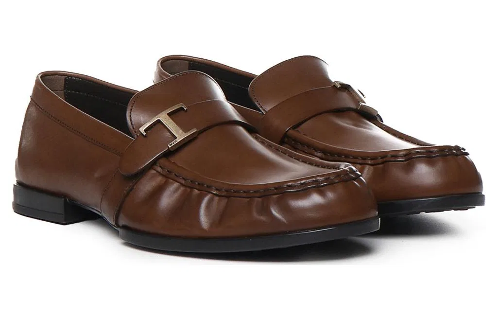 Лоферы с логотипом TOD'S оригинал белый — фото 4