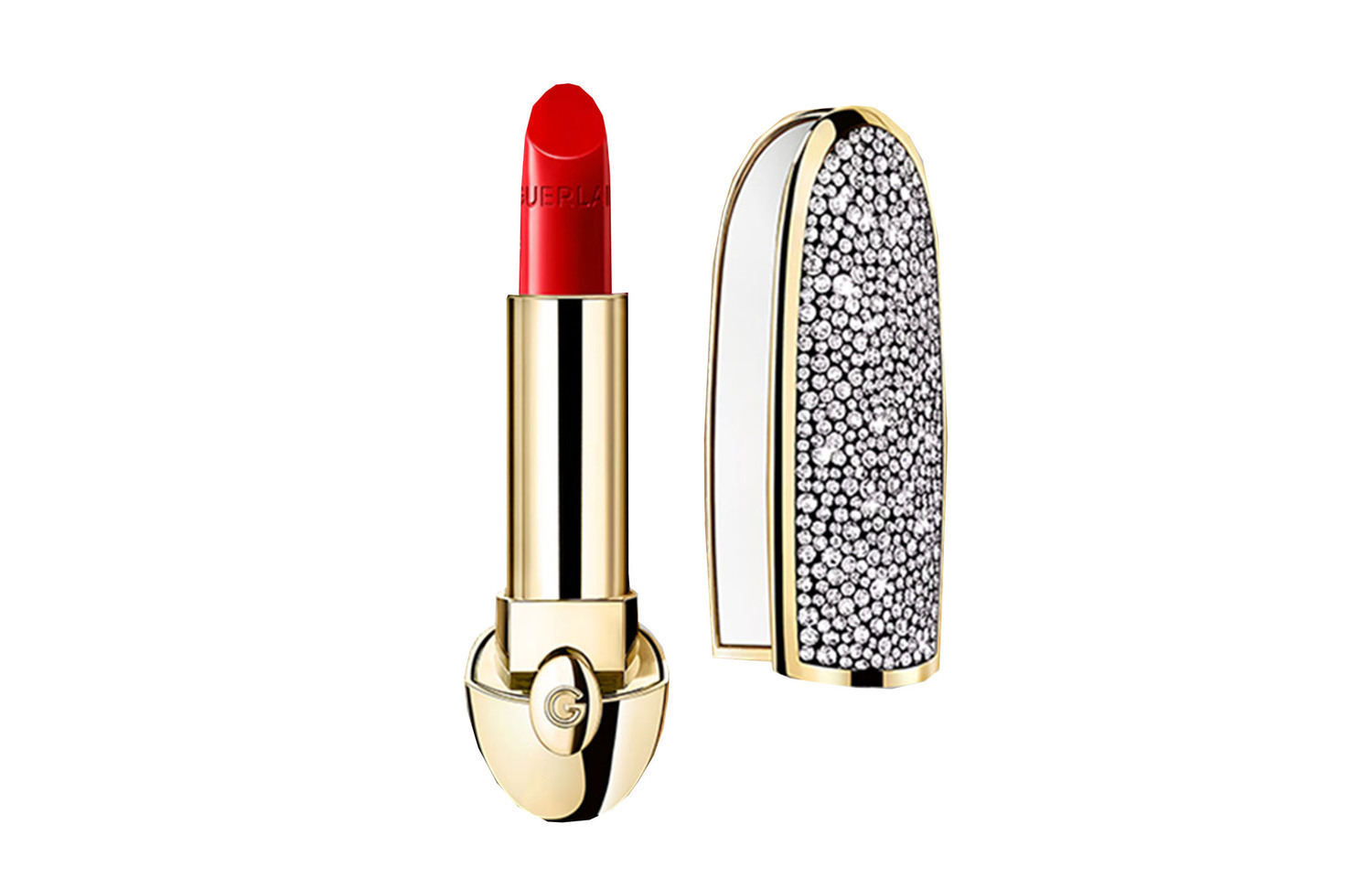 GUERLAIN Помада Queen's Crown с бриллиантами и драгоценными камнями, шелковистая кремовая текстура, легкая, стойкий макияж — фото 4