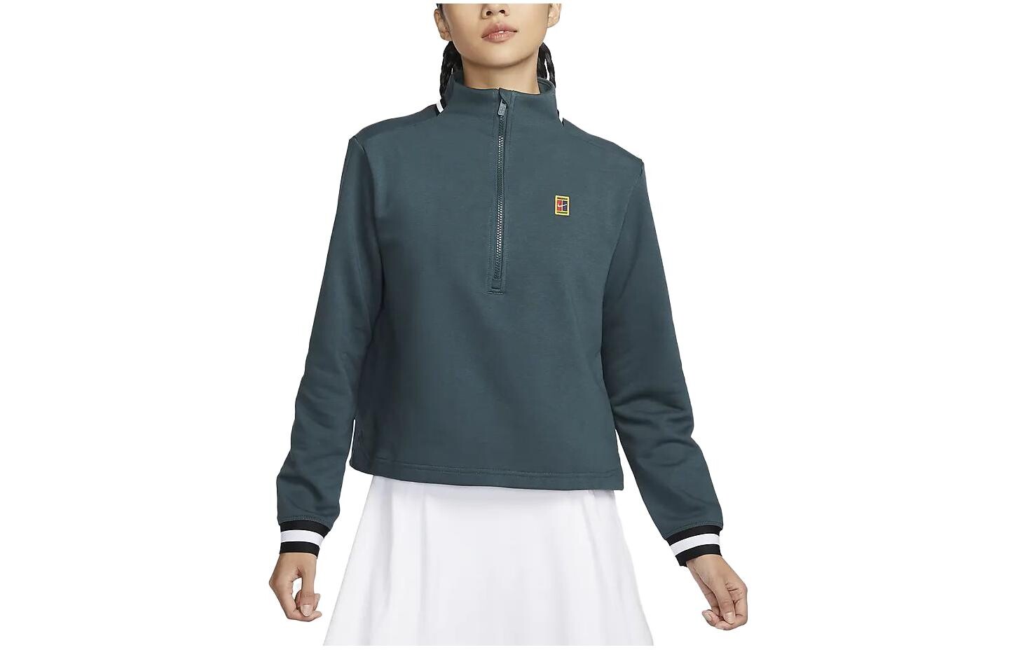 

Толстовка Dri-Fit женская темно-зеленая Nike