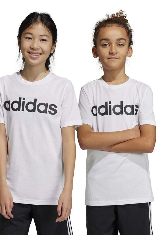 

Детская хлопковая футболка U LIN adidas, белый