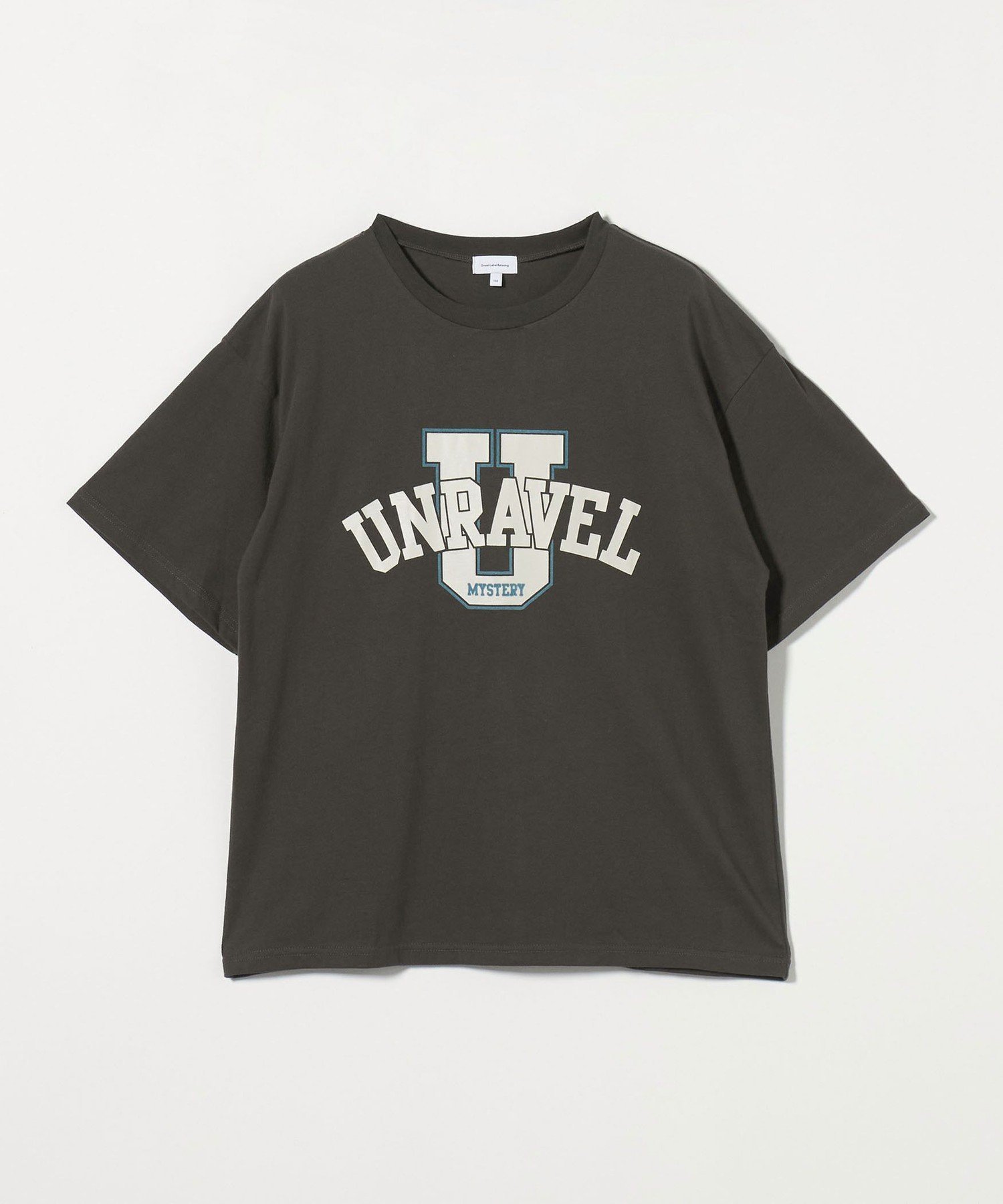 Футболка с большим логотипом / Детская 100-160 см United Arrows Green Label Relaxing, DK.GRAY