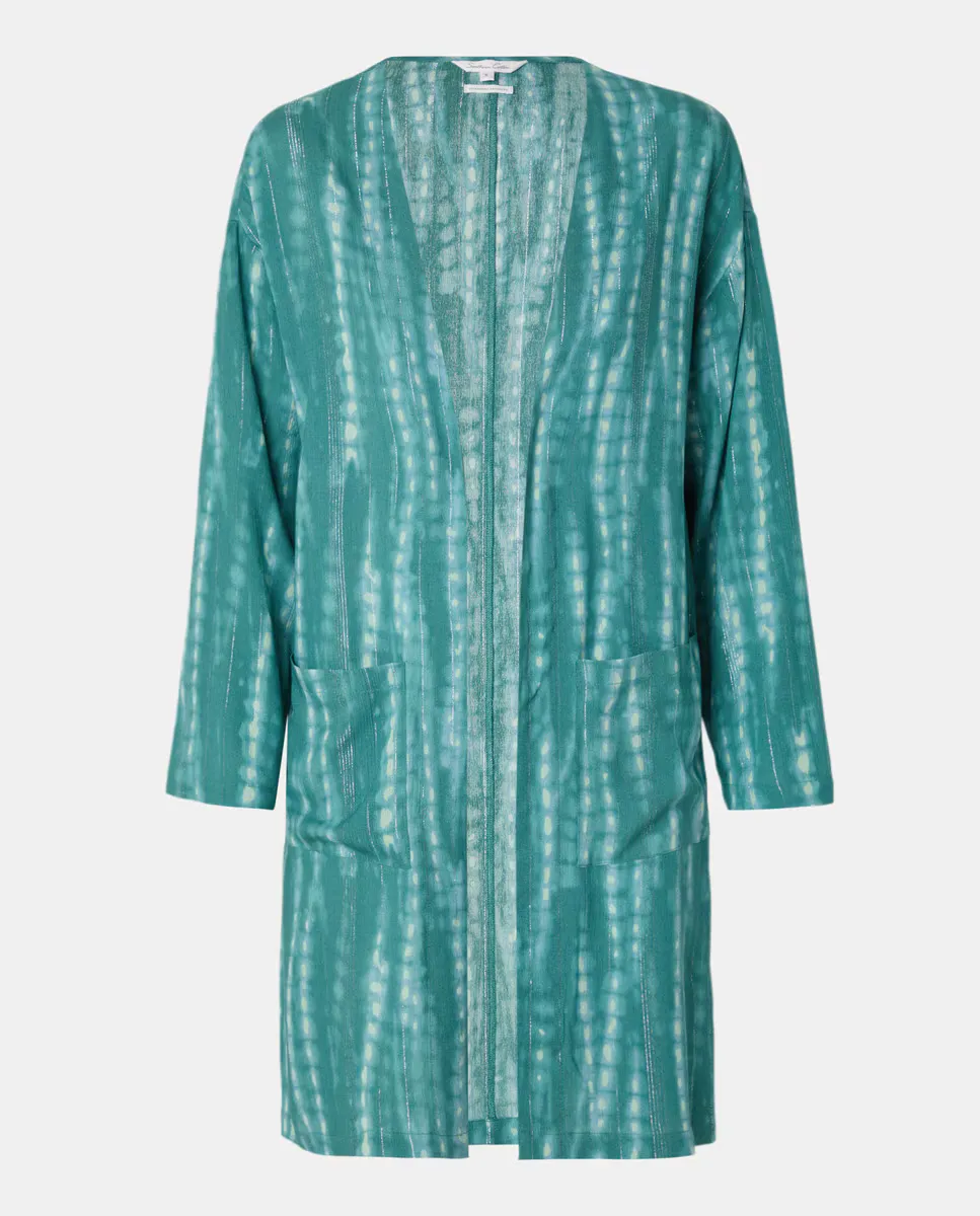 

Женское кимоно с люрексом Southern Cotton, зеленый
