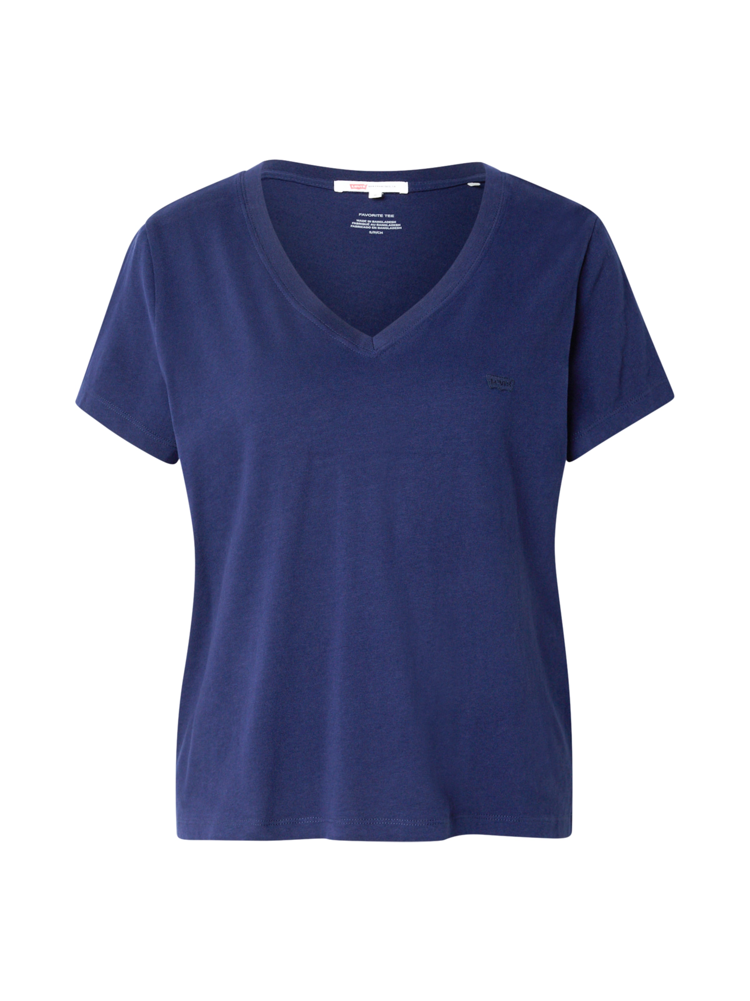 

LEVI'S Футболка 'Favorite Cotton V-Neck Tee' в синем цвете