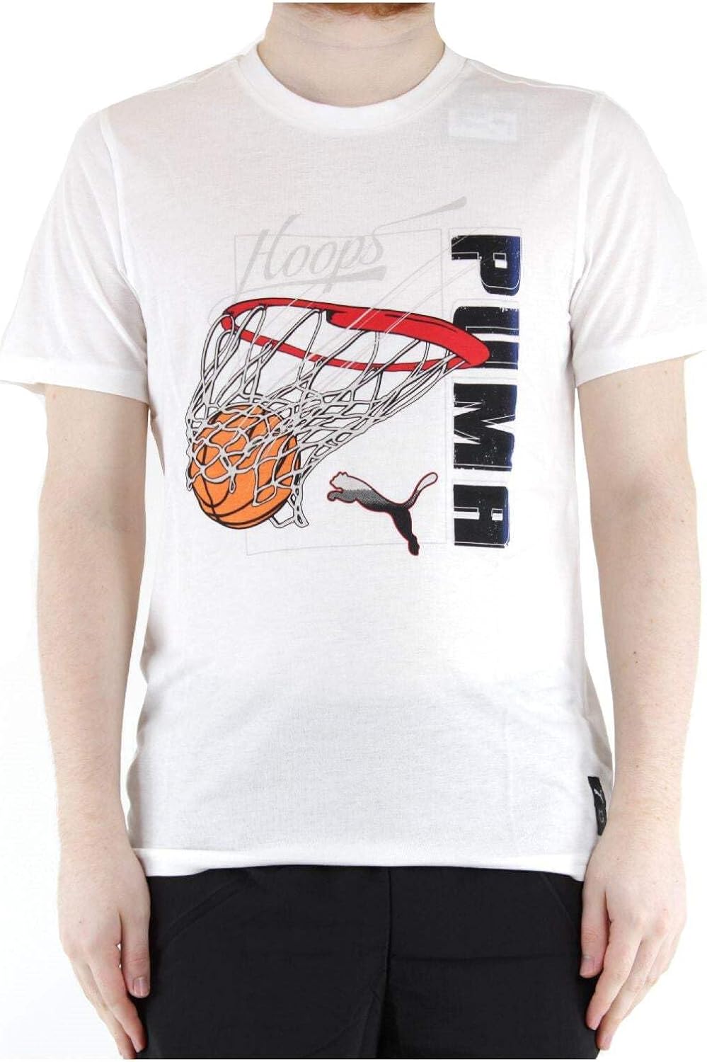 

Баскетбольная футболка Puma Hoops SWISHED Basket 624801, мужская, белый