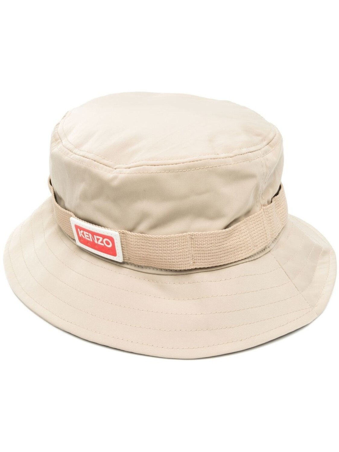 

Kenzo side logo-patch detail bucket hat, нейтральный цвет