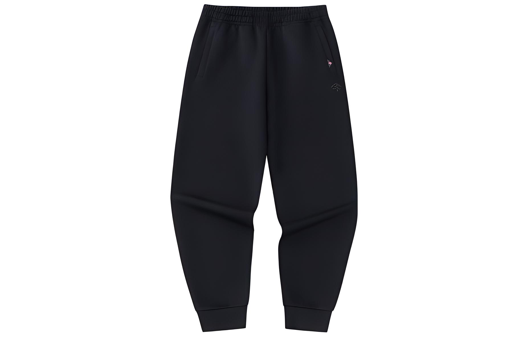 

Anta Мужские базовые черные вязаные спортивные штаны из баскетбольной коллекции