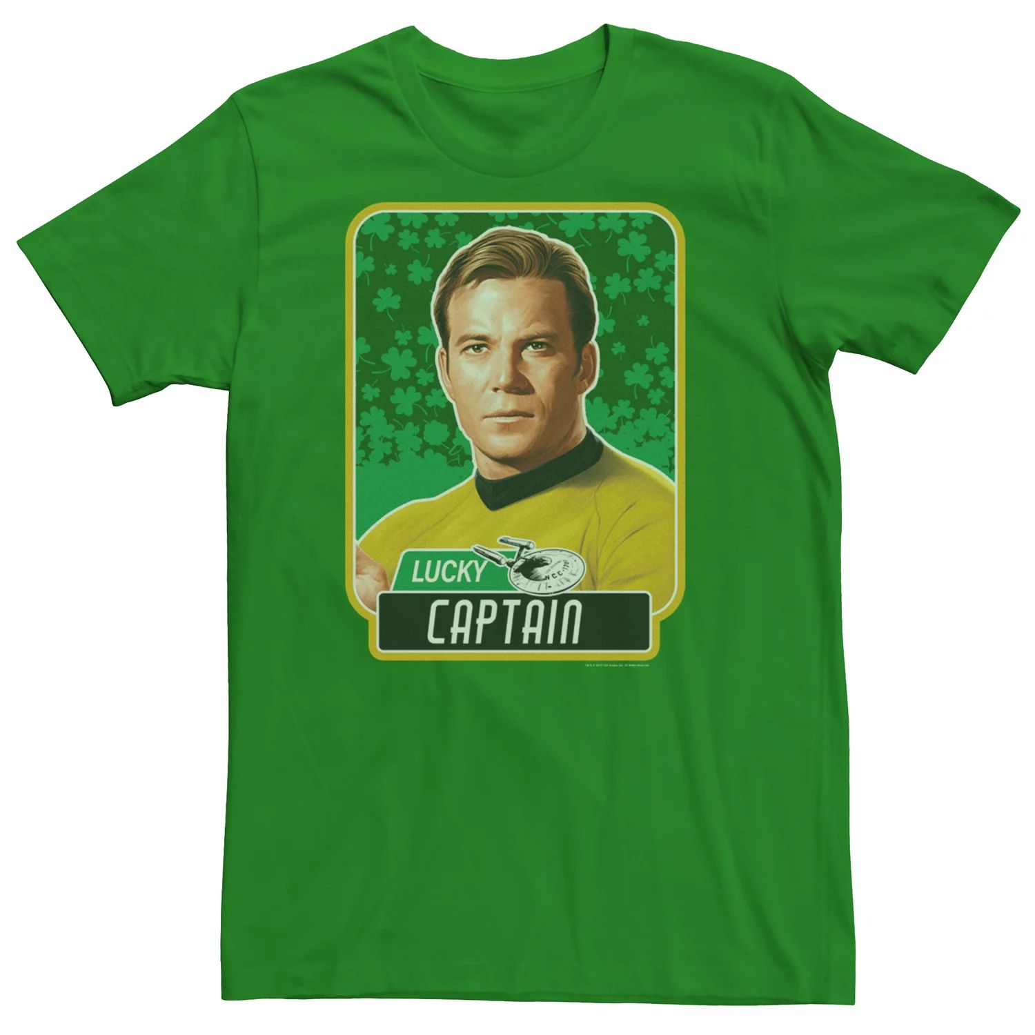 

Мужская футболка Star Trek Captain Kirk St. Патрикс Licensed Character