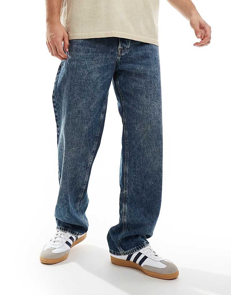 

Jack & Jones – Eddie – синие потертые джинсы