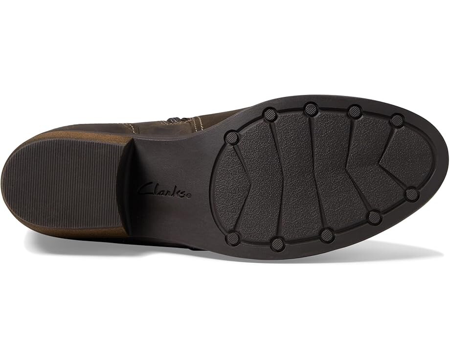 Ботинки женские Clarks Charlten Grace на каблуке, темно-коричневый — фото 3