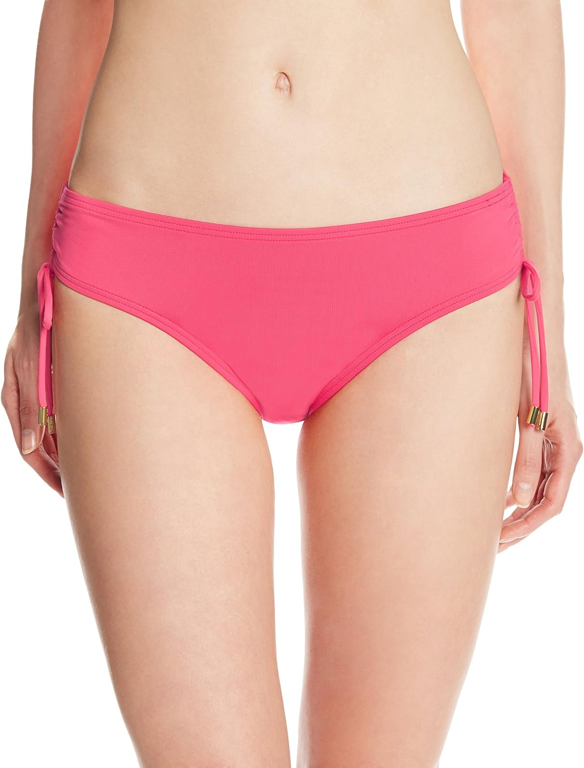 

Женские однотонные плавки-бикини Calvin Klein с регулируемыми завязками по бокам, Atomic Pink