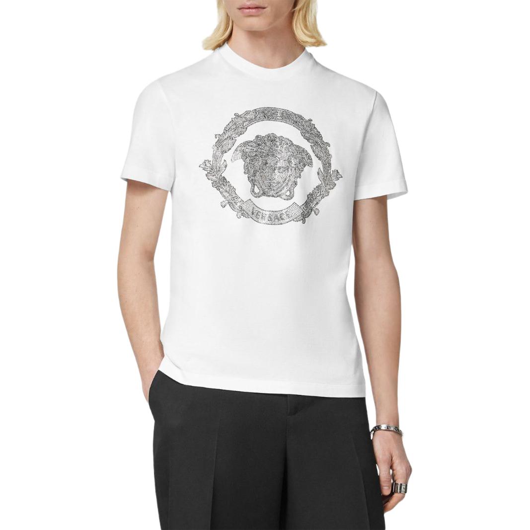 Футболка Medusa Head Cotton VERSACE, белая — фото 3