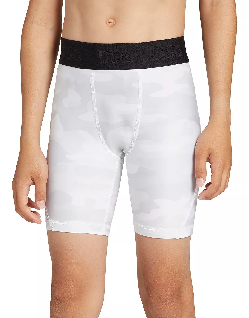

Компрессионные шорты с принтом для мальчиков DSG, цвет Pure White Perfect Camo