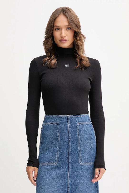 

Лонгслив Calvin Klein Jeans, черный