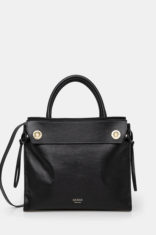 

Кожаная сумка Bianca Guess, черный