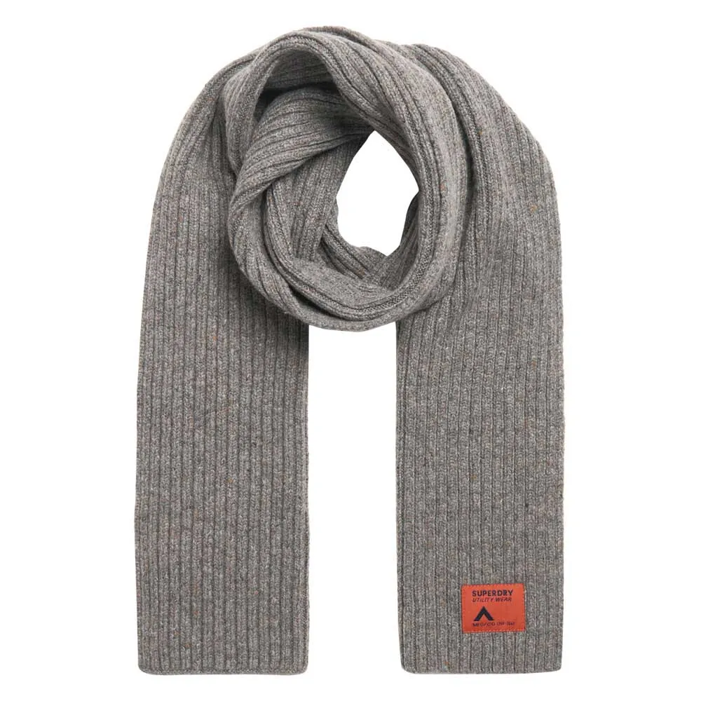 

Шарф Superdry Workwear Nep, серый