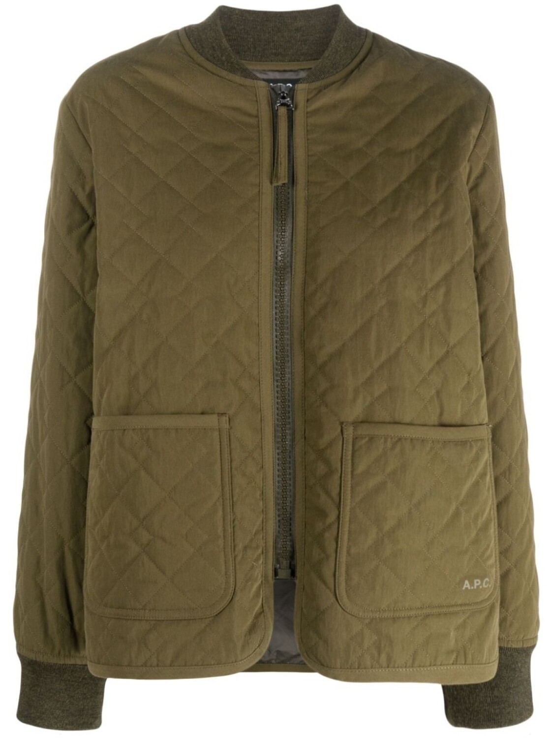 

A.P.C. стеганая куртка Elea, зеленый