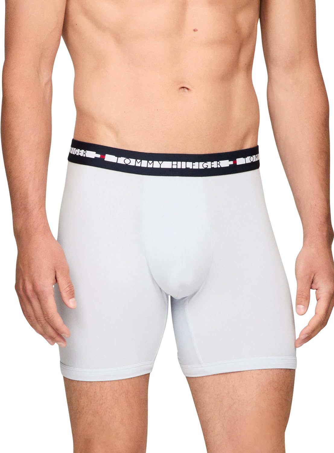 Комплект из 3 мужских трусов-боксеров Tommy Hilfiger Comfort Plus, Breezy Blue, Bank Blue, Navy — фото 2