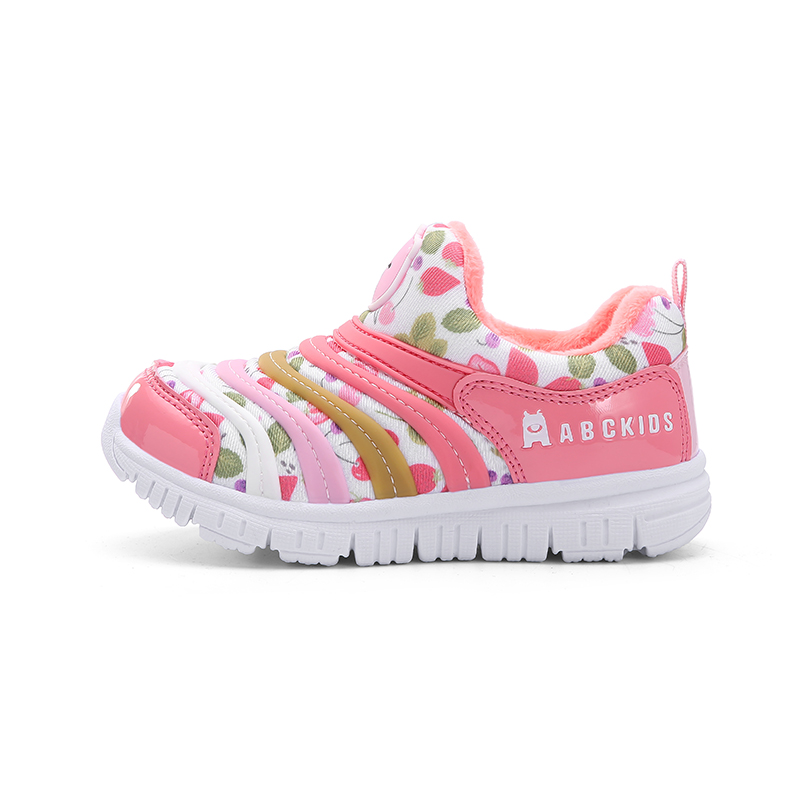 

Нескользящие, дышащие, легкие, амортизирующие, теплые, низкие, детские кроссовки для повседневной носки. Для детей 3–7 лет. ABC KIDS, камуфляж/розовый