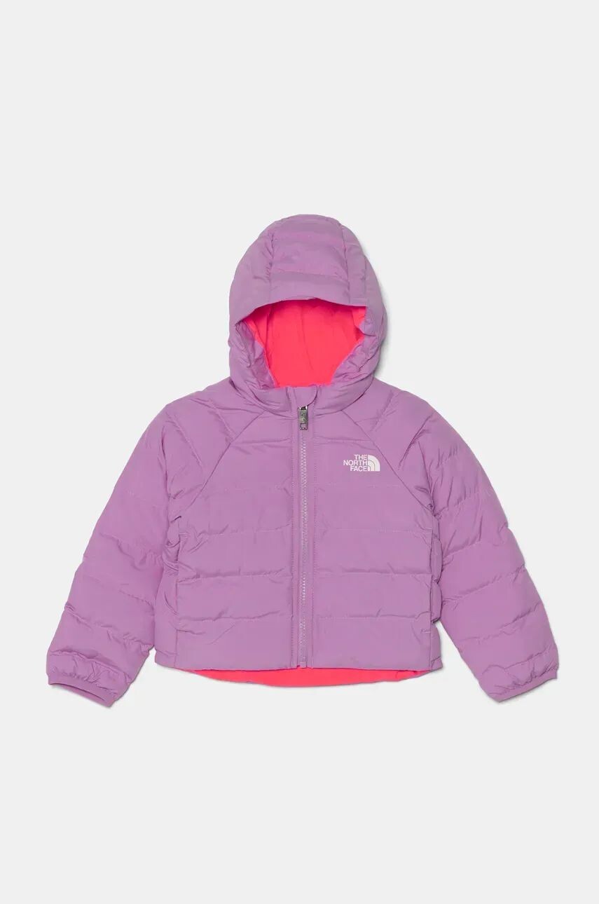 

Двусторонняя детская куртка The North Face Двусторонняя куртка с капюшоном PERRITO, фиолетовый