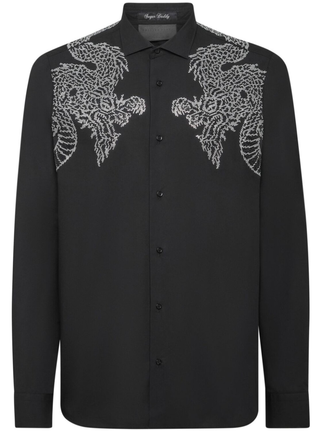 

Рубашка Филиппа Плейна «Папаша-сахар» Philipp Plein, черный