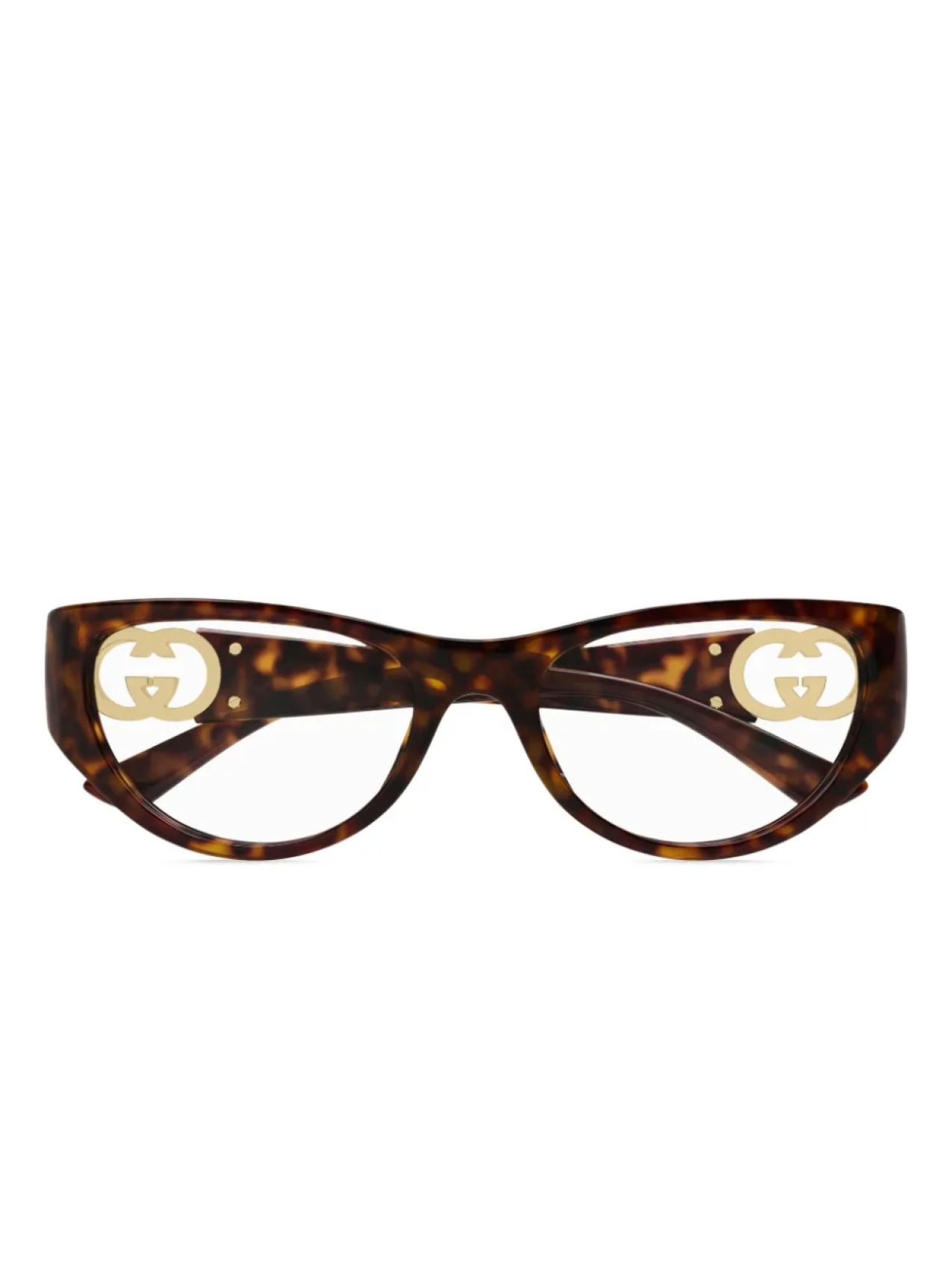 

Gucci Eyewear солнцезащитные очки в оправе 'кошачий глаз', коричневый