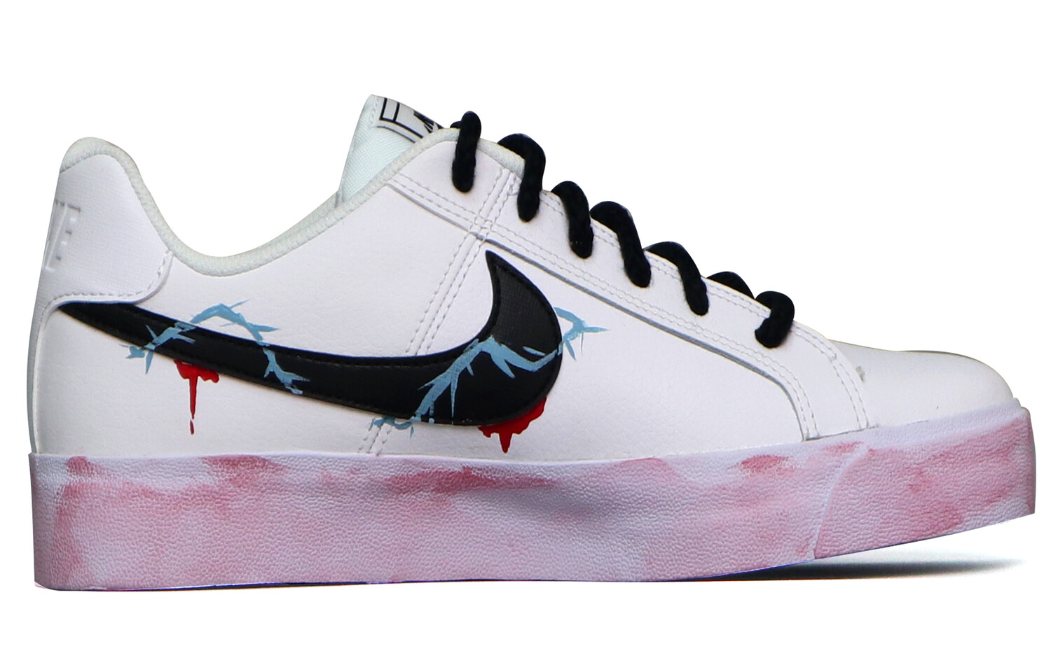 

Кроссовки Nike Court Royale Skateboarding Shoes Unisex Low-top White, Black, Red, белый