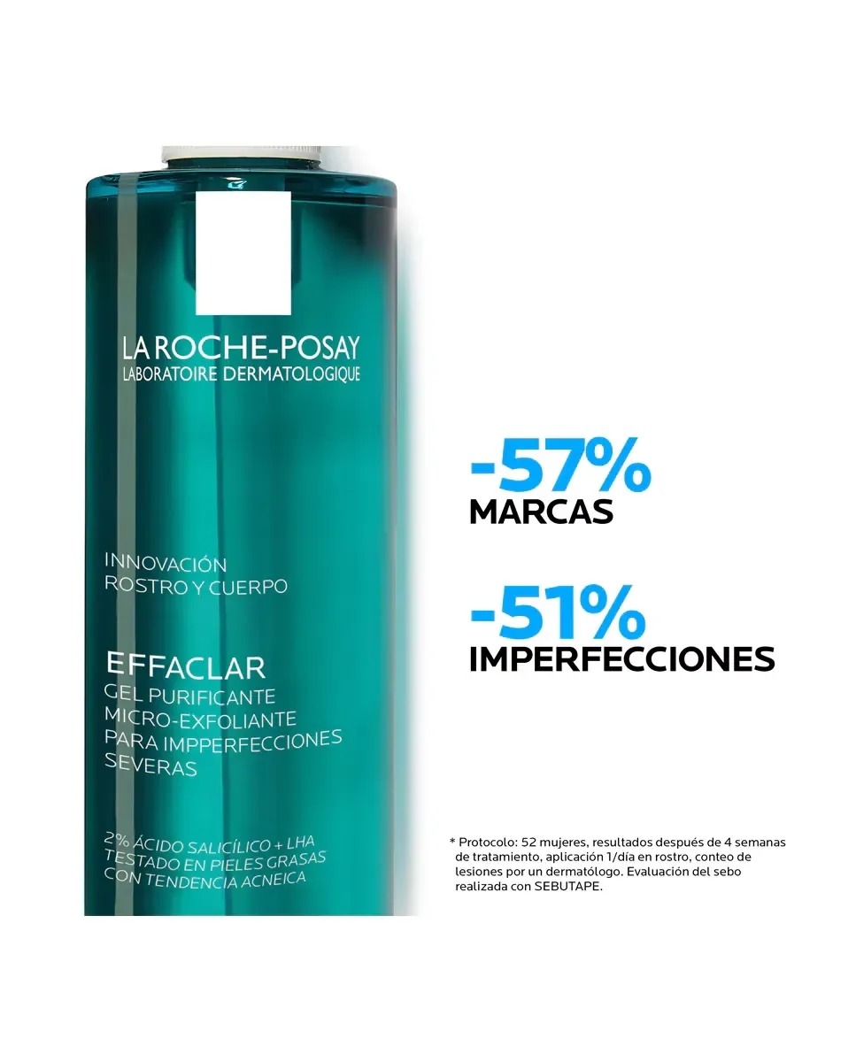 Гель для умывания La Roche-Posay — Очищающий микроэксфолиирующий гель Effaclar, 400 мл — фото 4