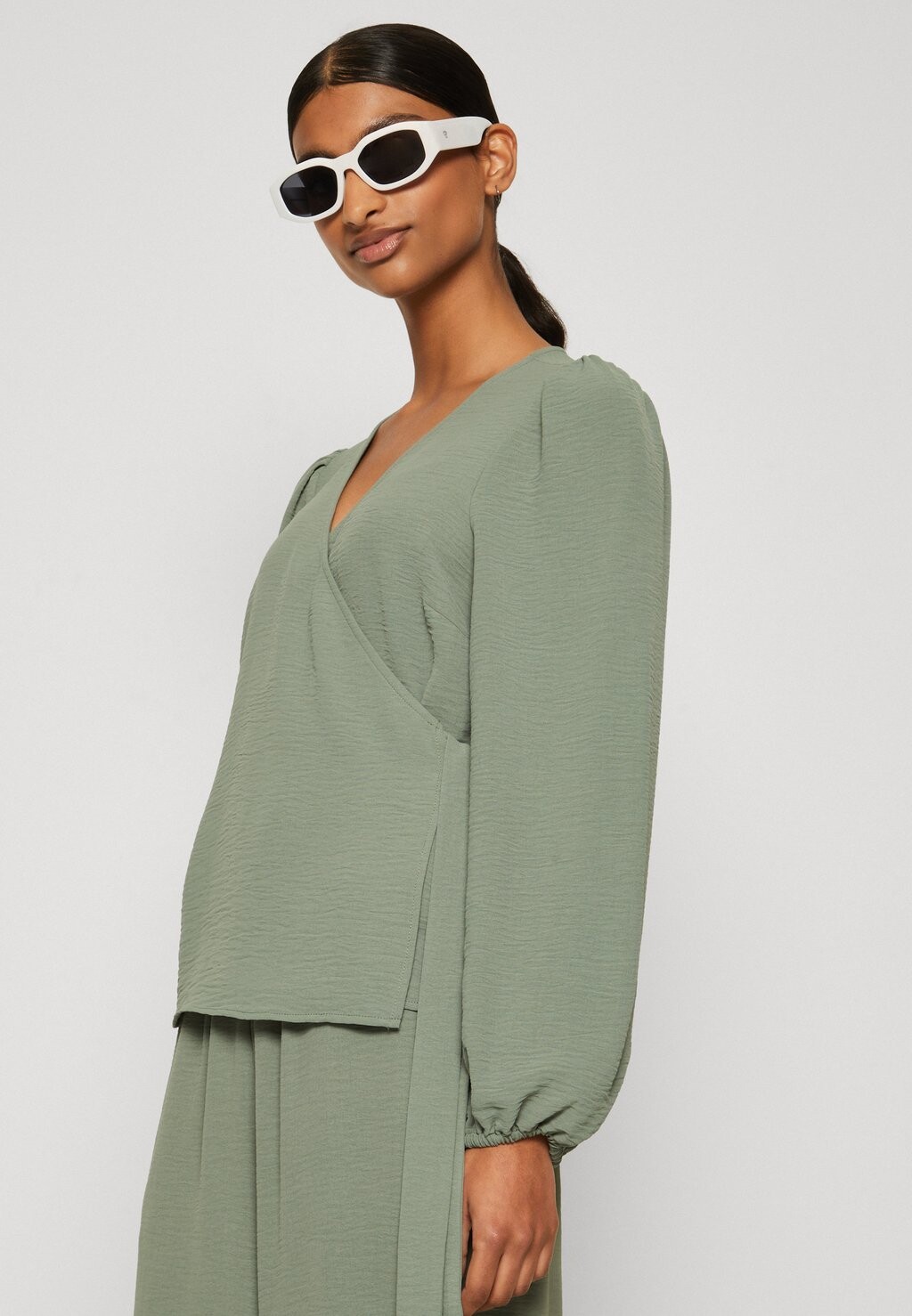 

Блуза Vmalva Wrap Vero Moda, зеленый