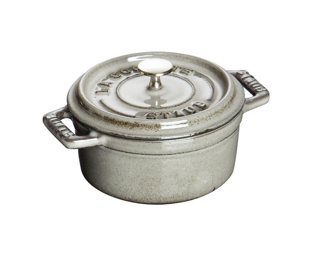 

Кокотница Staub 22 см, серая, круглая