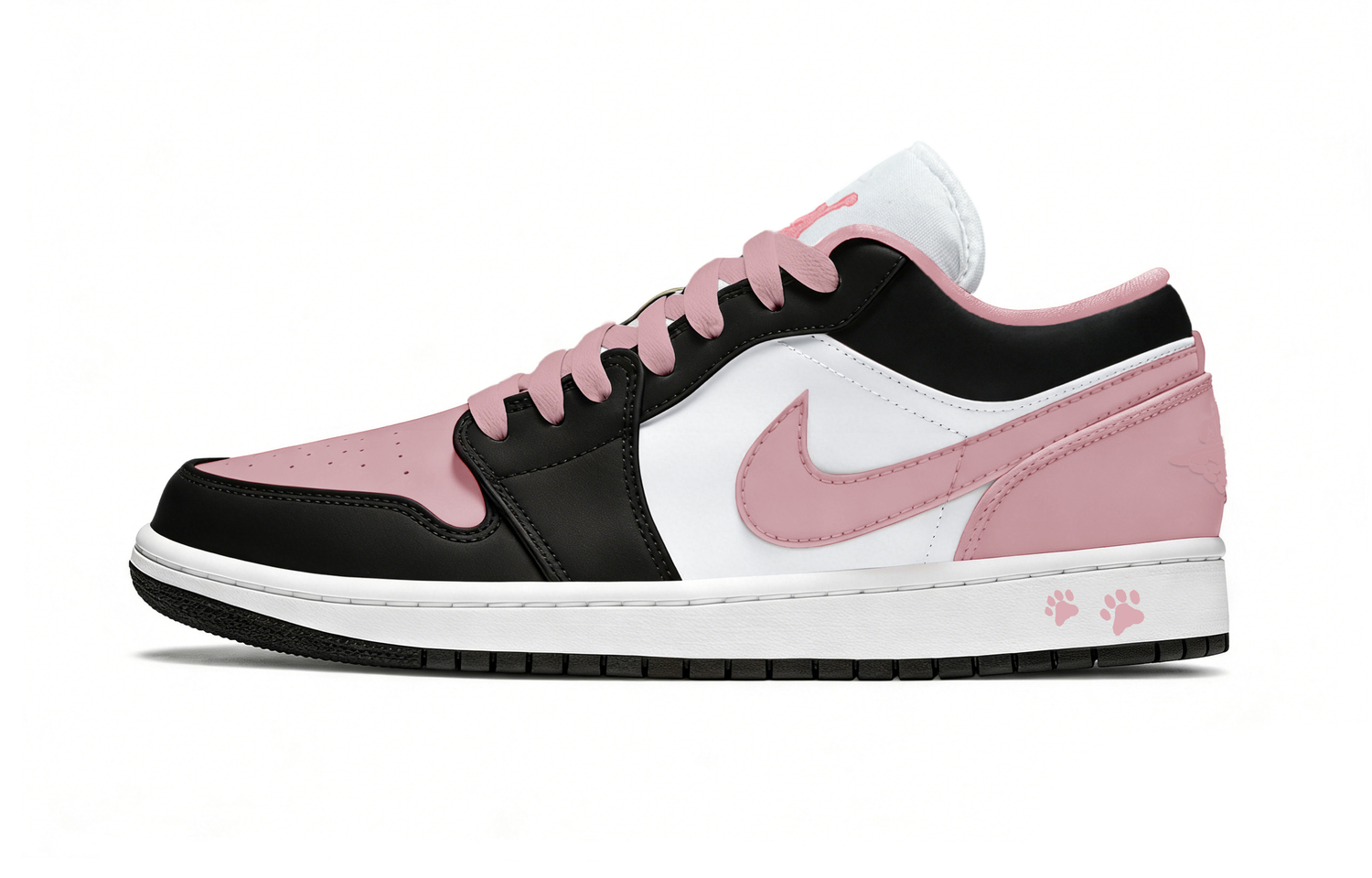 

Jordan Air 1 Coconut Jelly Leather низкие детские баскетбольные кроссовки Black Pink Unisex