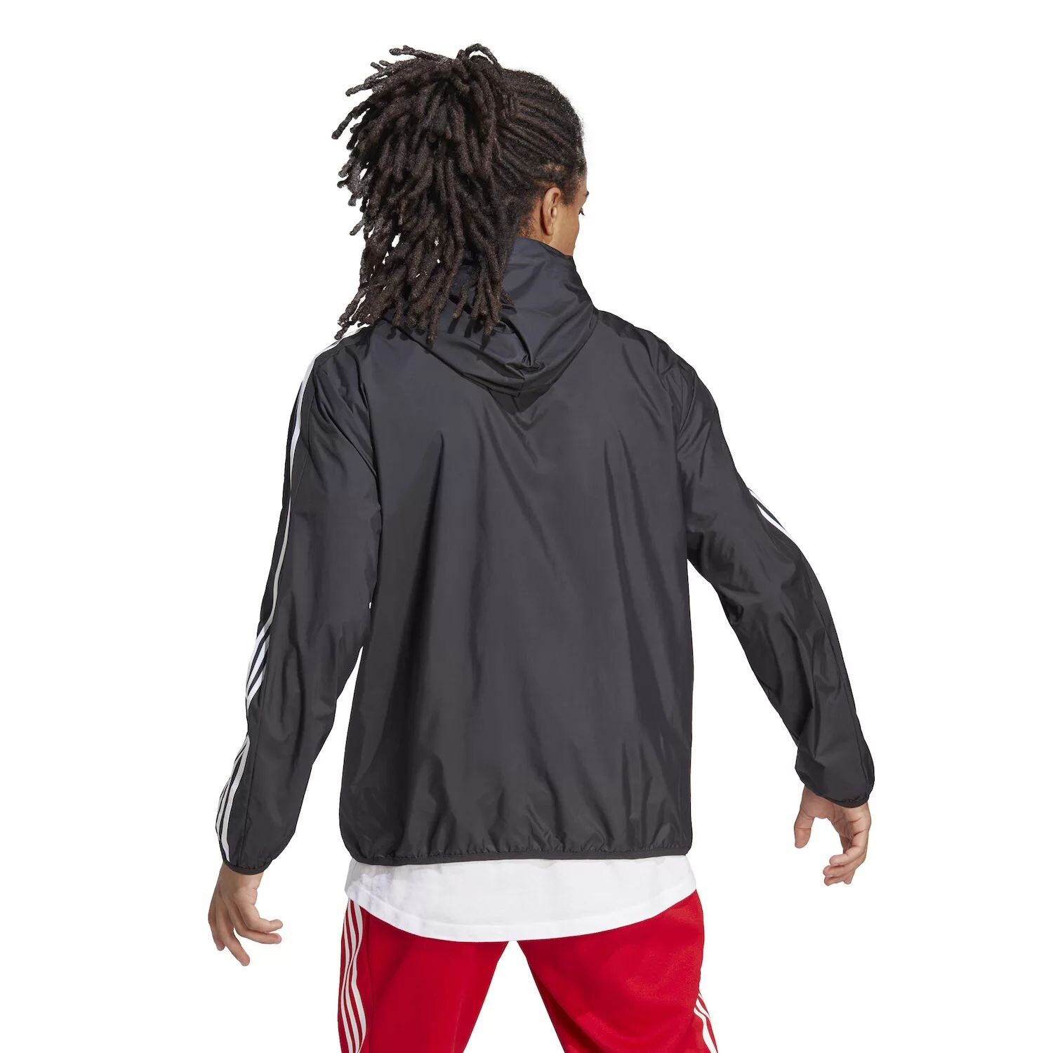 

Мужская тканая ветровка с 3 полосками Essentials adidas, черный