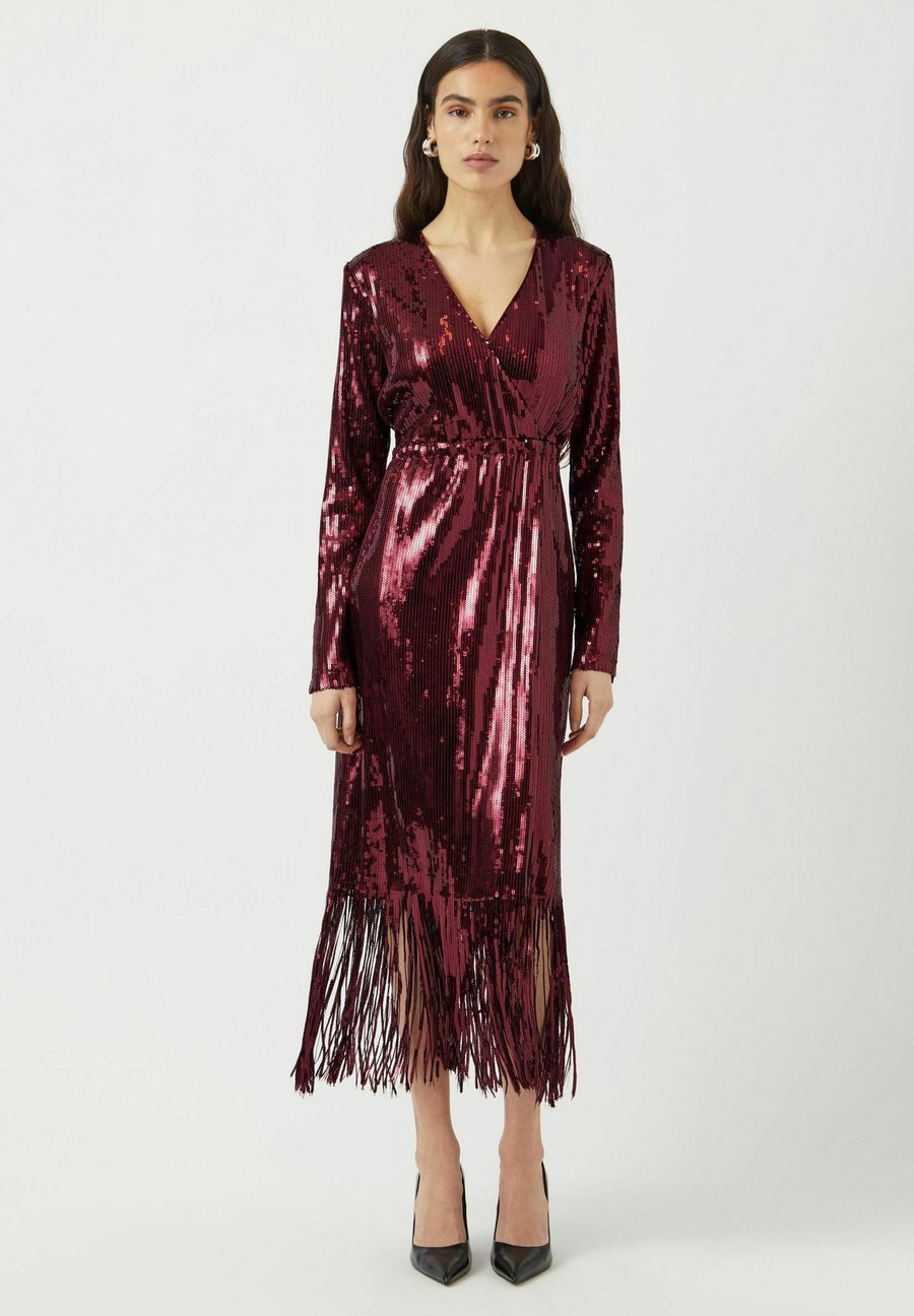 

Платье YAS YASTIO PAILLETTEN, Port Royale/Mottled Dark Red