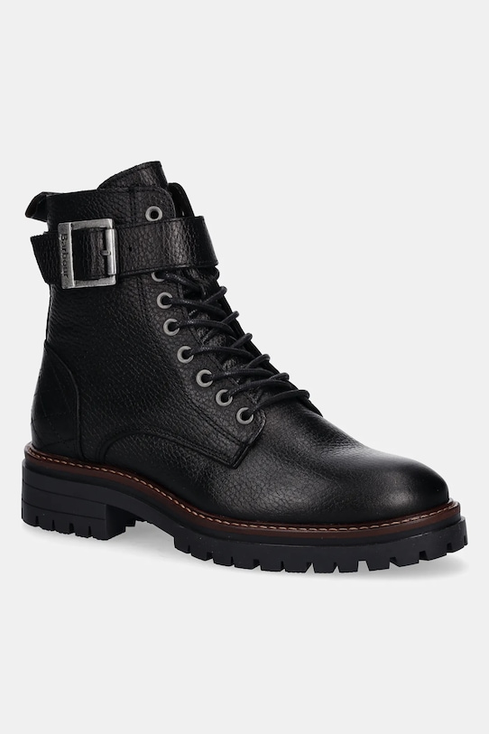 Женские ботинки Barbour Heidi кожаные с ремешком, черный