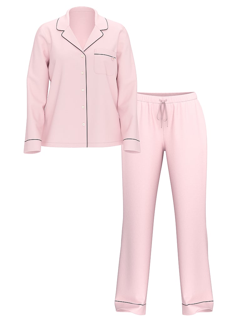 Мягкий длинный пижамный комплект из модала Victoria'S Secret, modal soft angel pink — фото 4