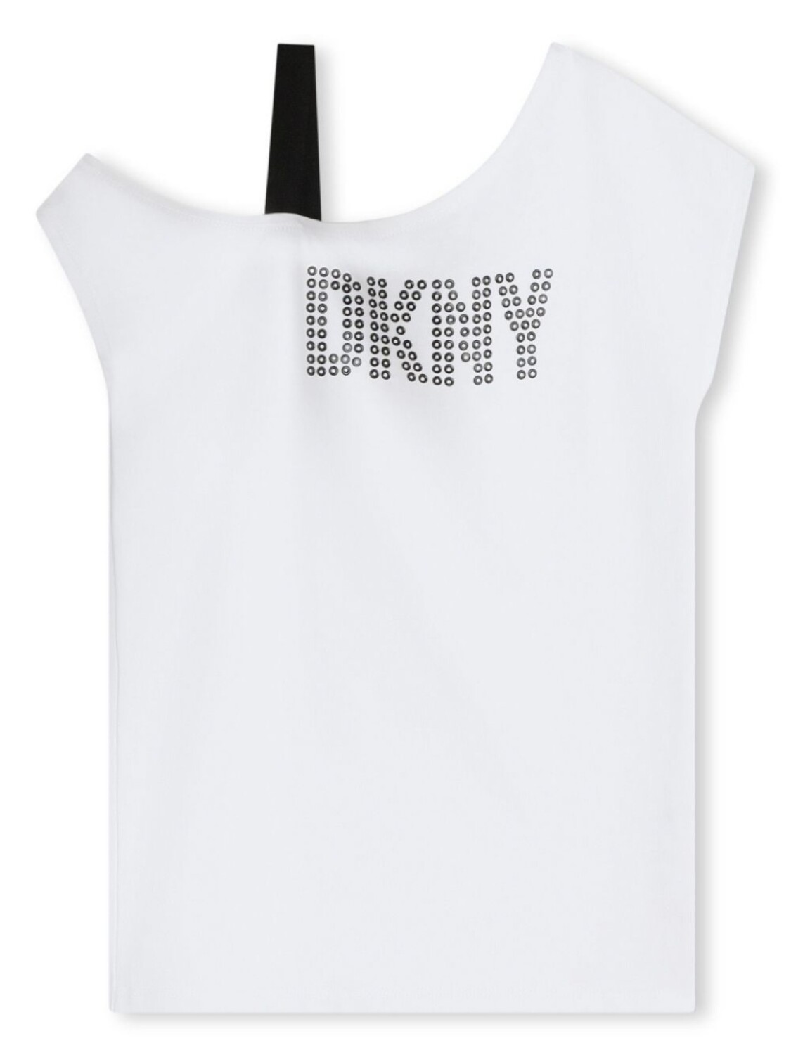 

DKNY футболка на одно плечо с логотипом, белый