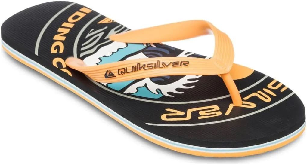 Мужские сандалии Quiksilver Molokai Screen, черный/желтый