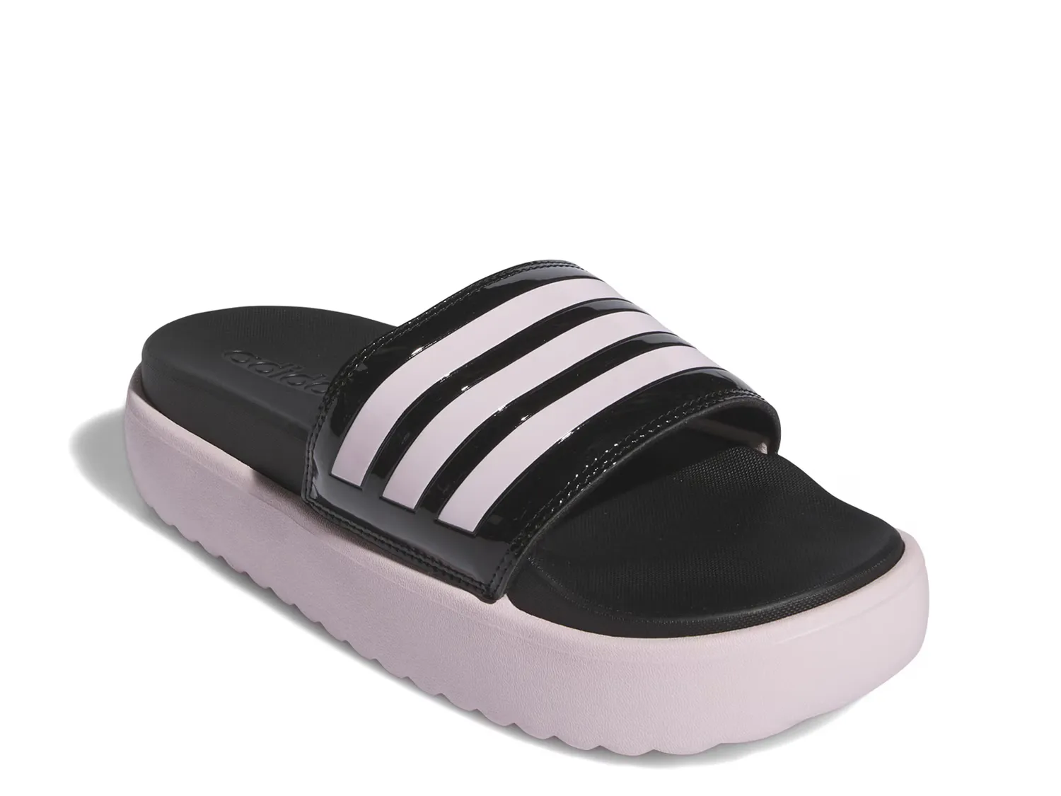 

Сандалии Adilette Platform Slide Adidas, черный/розовый